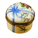 Round Blue First Curl Limoges Box - Limoges Box Boutique