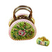 Round Purse with Coin Wallet Victoria Limoges Box - Limoges Box Boutique