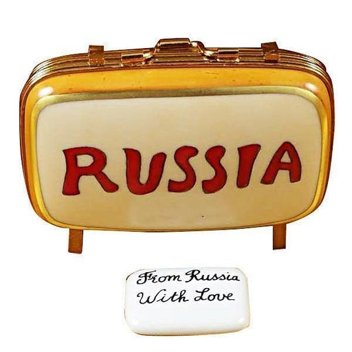 Russia Suitcase Limoges Box - Limoges Box Boutique