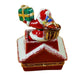 Santa Claus on Roof with Presents Limoges Box - Limoges Box Boutique