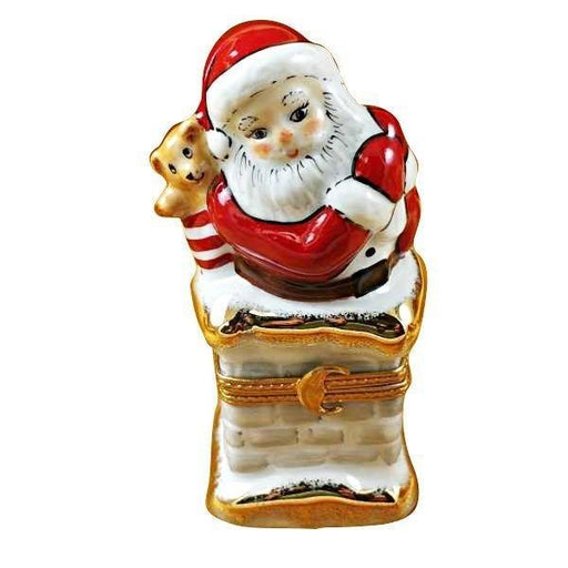 Santa on Chimney Limoges Box - Limoges Box Boutique