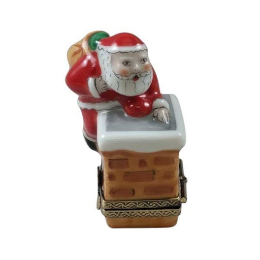 Santa on Roof Limoges Box - Limoges Box Boutique