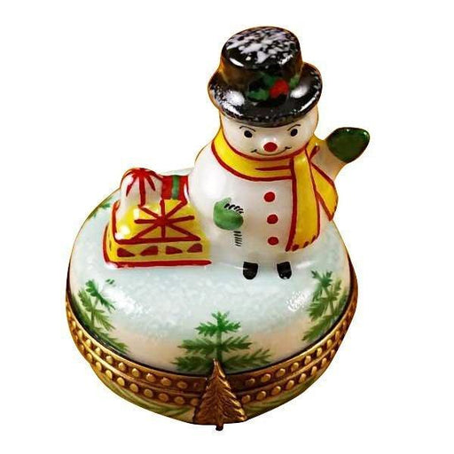 Small Snowman Limoges Box - Limoges Box Boutique
