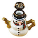 Snowman Teapot Limoges Box - Limoges Box Boutique