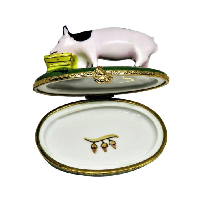 Spotted Pig Limoges Box Figurine - Limoges Box Boutique