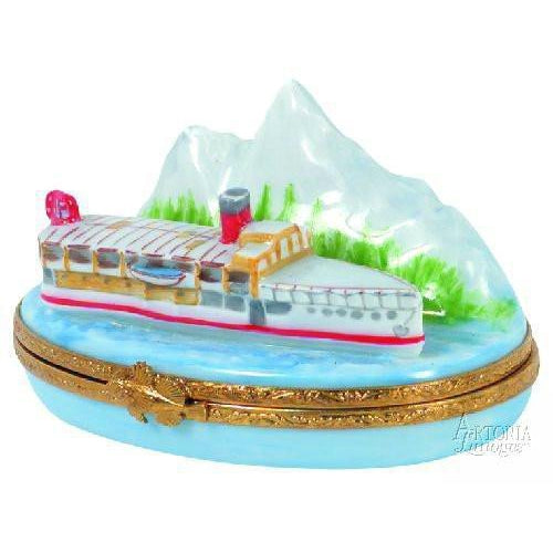 Steamboat Limoges Box Figurine - Limoges Box Boutique
