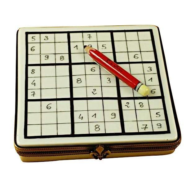 Sudoku Japan Puzzle Limoges Box - Limoges Box Boutique