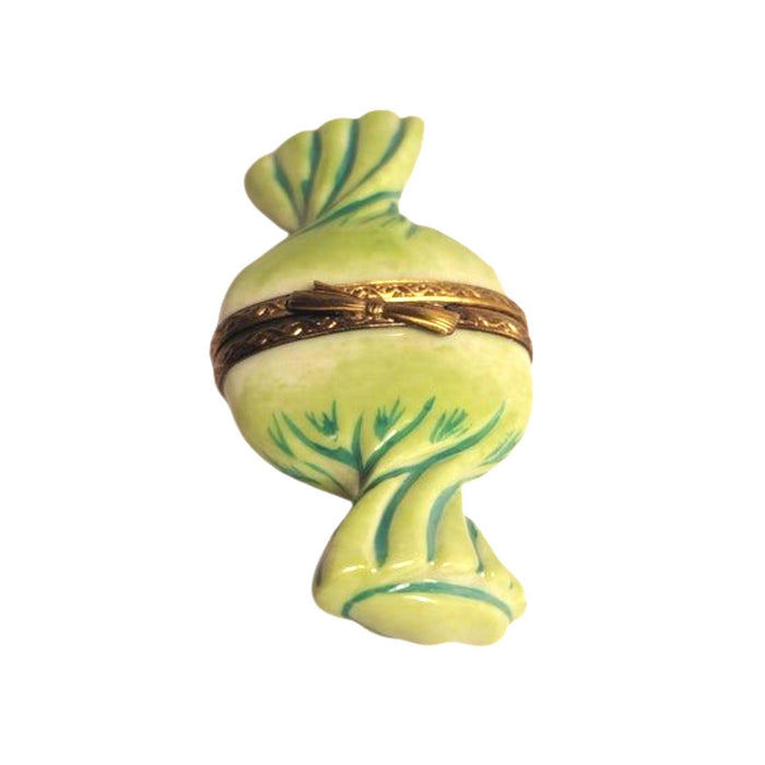 Sweet Candy Green Wrapping Limoges Box Figurine - Limoges Box Boutique