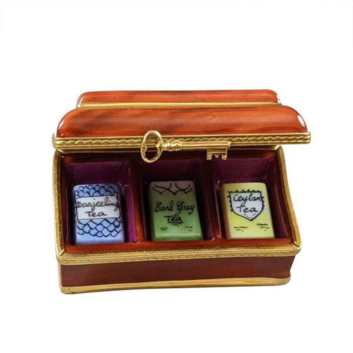 Tea Box with 3 Removable Tea Limoges Box - Limoges Box Boutique