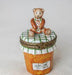 Teddy Bear on Apricot Jam- Porcelain Limoges Trinket Box - Limoges Box Boutique