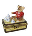 Teddy Bear Tea Party Porcelain Limoges Trinket Box - Limoges Box Boutique