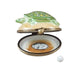 Turtle on Sand with Removable Limoges Porcelain Egg Trinket Box - Limoges Box Boutique