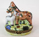 Two Donkeys in Love Porcelain Limoges Trinket Box - Limoges Box Boutique