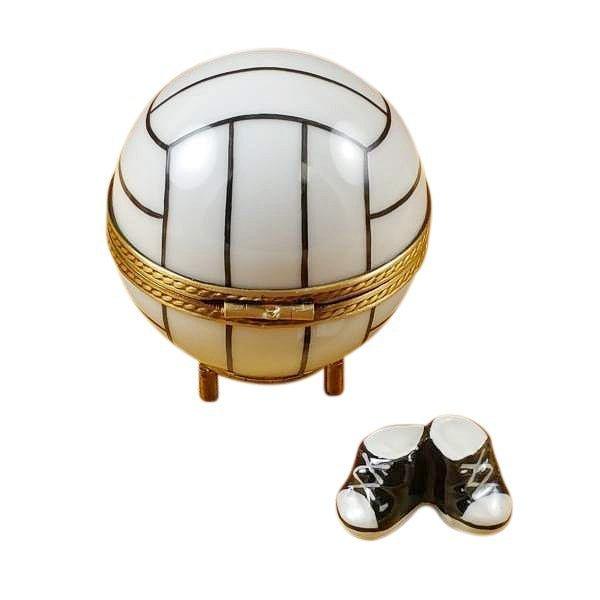 Volleyball with Removable Porcelain Tennis Shoes Limoges Box - Limoges Box Boutique