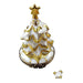 White and Gold Christmas Tree with Removable Dove Limoges Box - Limoges Box Boutique