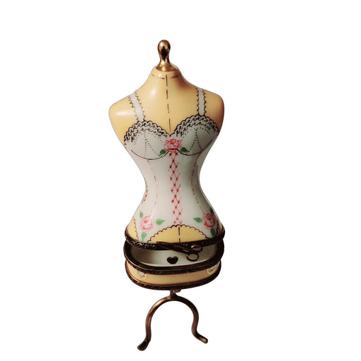White Lingerie Mannequin Sexy Fashion- Retired Rare Limoges Box - Limoges Box Boutique