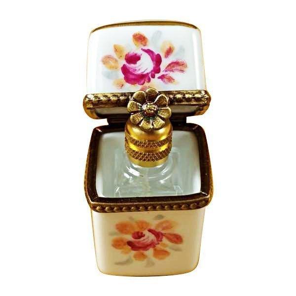 White Tall with One Bottle Porcelain Limoges Trinket Box - Limoges Box Boutique