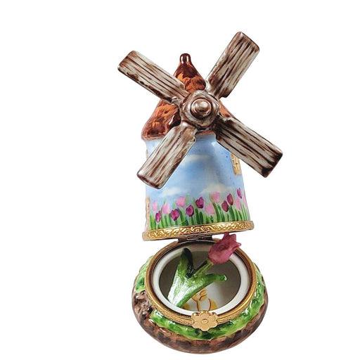 Windmill w Tulip Limoges Box - Limoges Box Boutique