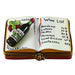Wine List Book W Bottle Limoges Box Figurine - Limoges Box Boutique