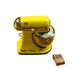 Yellow Mix Master with a Removable Cookbook Limoges Box - Limoges Box Boutique